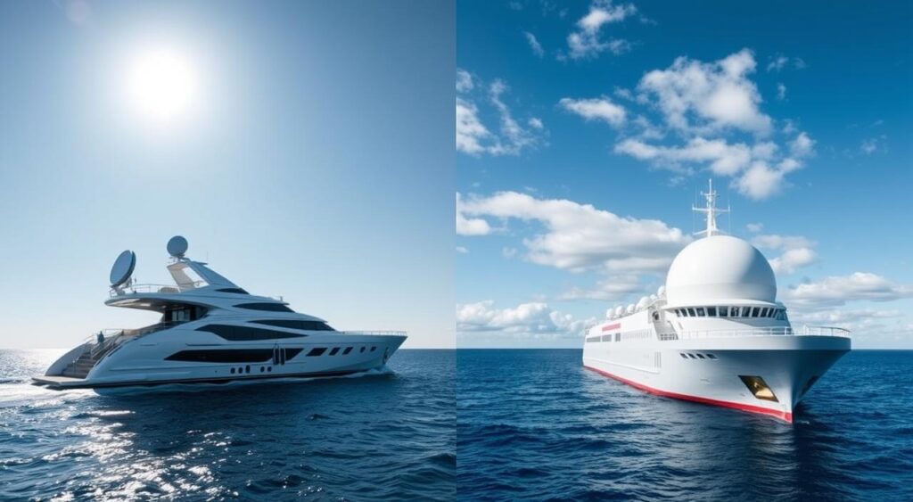 comparação Starlink Maritime VSAT